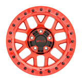 Weld Off-Road W905 17X10 Cinch Beadlock 5X127 5X139.7 ET-24 BS4.50 Candy Red / Red Ring 87.1