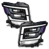 Oracle 21-22 Nissan Titan Demon Eye RGB Headlight Upgrade Kit - ColorSHIFT w/o Controller