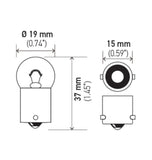 Hella Bulb 5008 12V 10W BA15s B6