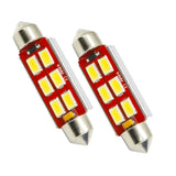 Oracle 44MM 6 LED 3-Chip Festoon Bulbs (Pair) - Cool White