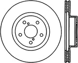 StopTech Power Slot 13 BRZ/90-05 Legacy Sedan / 05-06 Saab 9-2X Front Right Slotted CRYO-STOP Rotor