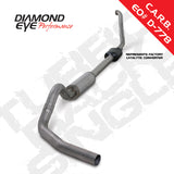 Diamond Eye KIT 4in Turbo Back SGL SS: 94-97 FORD 7.3L F250/F350 PWRSTROKE NFS W/ CARB EQUIV STDS
