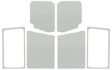 DEI 18-23 Jeep Wrangler JL 2-Door Boom Mat Complete Headliner Kit - 7 Piece - White
