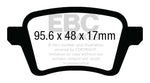 EBC 13+ Fiat 500L 1.4 Turbo Ultimax2 Rear Brake Pads