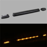 xTune Chevy Silverado 07-13 Amber LED Cab Roof Lights Clear ACC-LED-CS07-CR-C