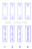 King Engine Bearings Mazda KL V6 (Size STD) Main Bearing Set of 4