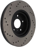 StopTech 08-09 Infiniti EX35 / 05-08 G35 / 09 G37 / 06-09 M35/M45 Drilled Left Front Rotor