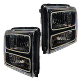 Oracle 05-07 Ford F-250/350 SMD HL - Black - ColorSHIFT w/ Simple Controller