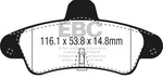 EBC 2001-2003 Mercury Cougar 2.0L Ultimax2 Rear Brake Pads