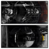xTune Dodge Ram 1500 02-05 Amber Crystal Headlights HD-JH-DR02-AM-BSM