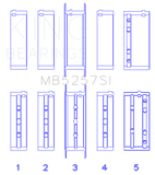 King Engine Bearings General Motors 379 V8 OHV (Size .026) Crankshaft Main Bearings (Set of 5)