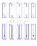 King Engine Bearings Mazda FS-DE L4/FP L4/FS L4  DOHC 16 Valve  (Size +0.5) Main Bearing Set