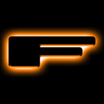ORACLE Lighting Universal Illuminated LED Letter Badges - Matte Blk Surface Finish - F
