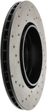 StopTech 11-13 BMW 550i Rear Left Drilled Sport Brake Rotor