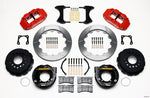 Wilwood Narrow Superlite 4R Rear P-Brk Kit 12.88in Red Chevy 12 Bolt-Spec 3.15in Brng