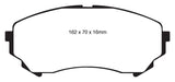 EBC 08-13 Cadillac CTS 3.6 (315mm Rear Rotors) Yellowstuff Front Brake Pads