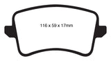 EBC 09-11 Audi A4 2.0 Turbo Ultimax2 Rear Brake Pads