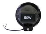 ANZO Hid Off Road Light Universal 50 Watt 7in HID Off Road Fog Light w/ ANZO USA Red bezel
