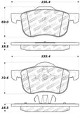 StopTech Performance 01-09 Volvo S60 / 99-06 S80 / 01-07 V70/V70R Front Brake Pads
