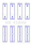King Engine Bearings Mitsubishi 181CI 3.0L 6G72 V6 (Size 0.5) Main Bearing Set