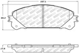 StopTech Street Select Brake Pads w/Hardware - Front