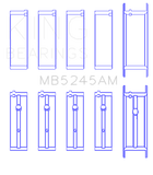 King 91-04 Nissan 146CI/2.4L KA24DE L4 / 89-97 146CI/2.4L KA24E L4  (Size +0.5) Main Bearing Set