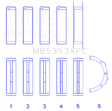 King Engine Bearings Ford 281 4.6L SOHC 16v  Performance Main Bearing Set - Coated