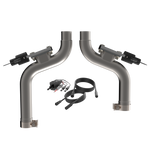 2015-2017 Ford Mustang GT QTP Aggressor Cutout Pipes