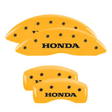 MGP 4 Caliper Covers Engraved Front 2015/Civic Engraved Rear 2015/Civic Red finish silver ch