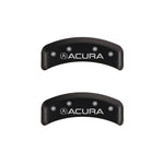MGP 4 Caliper Covers Engraved Front & Rear Acura Red finish silver ch