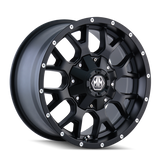 Mayhem 8015 Warrior 17x9 / 8x180 BP / 18mm Offset / 124.1mm Hub Matte Black Wheel