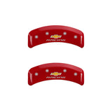 MGP 4 Caliper Covers Engraved F & R Chevy Racing Red Finish Silver Char 1988 Chevrolet Corvette