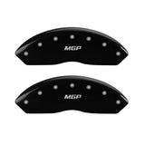 MGP 4 Caliper Covers Engraved Front & Rear MGP Black Finish Silver Char 2017 Toyota Corolla IM