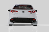 Rally Armor 19-25 Mazda3 Hatchback Red UR Mud Flap w/White Logo