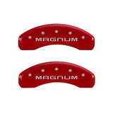 MGP 4 Caliper Covers Engraved Front & Rear MGP Black finish silver ch